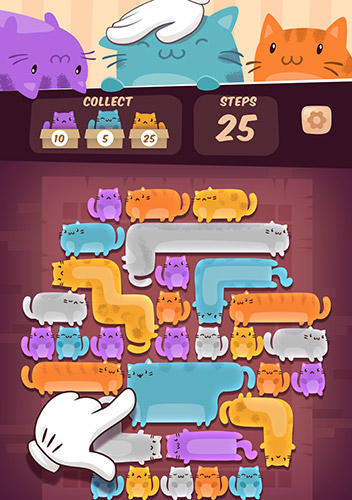 Cat cafe: Matching kitten game - Android game screenshots.