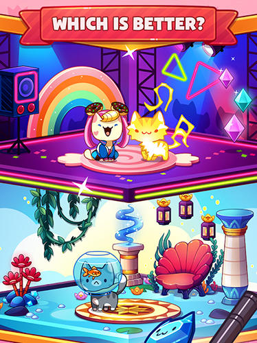 Cat game: The Cats Collector - Android game screenshots.