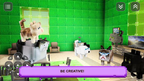 Cat pet shop: Girl craft story - Android game screenshots.