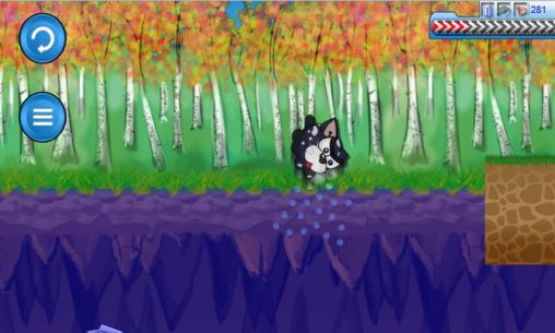 Gameplay of the Cat and food 3: Dangerous forest for Android phone or tablet.