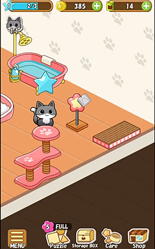 Gameplay of the Cat room for Android phone or tablet.