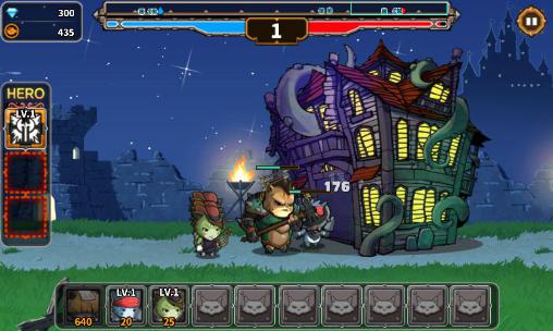 Gameplay of the Cat war 2 vs Elder-sign for Android phone or tablet.