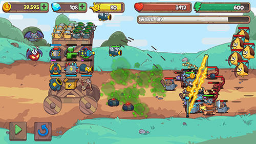 Cat'n'robot: Idle defense - Android game screenshots.