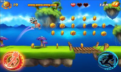 Gameplay of the Caveman Run for Android phone or tablet.