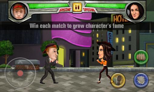 Gameplay of the Celebrity: Street fight for Android phone or tablet.