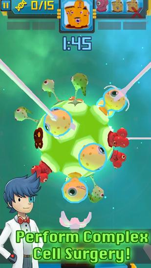 Gameplay of the Cell surgeon: A match 4 game! for Android phone or tablet.