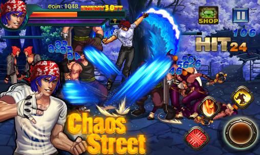 Gameplay of the Chaos street: Avenger fighting for Android phone or tablet.