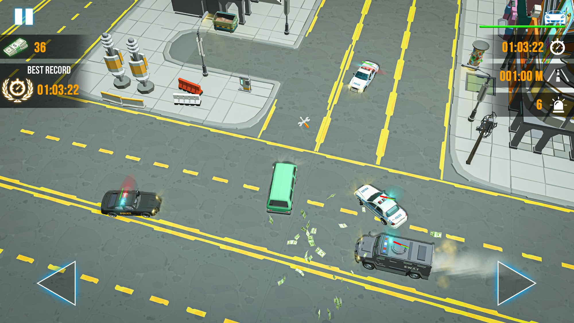 Chasing Fever: Car Chase Games - Android game screenshots.