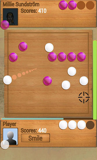 Gameplay of the Checkers battler for Android phone or tablet.
