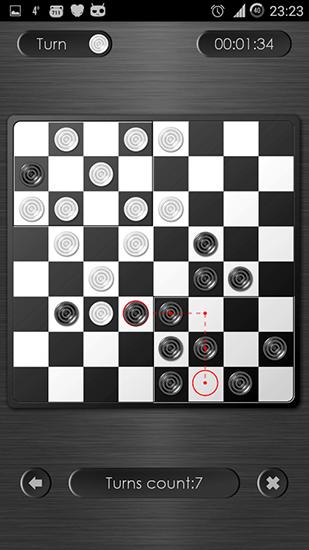 Gameplay of the Checkers-corners HD for Android phone or tablet.