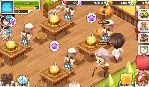 Gameplay of the Chef de bubble for Android phone or tablet.