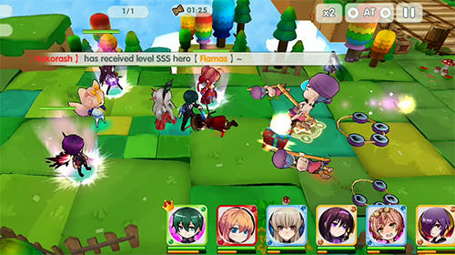 Chibi heroes - Android game screenshots.