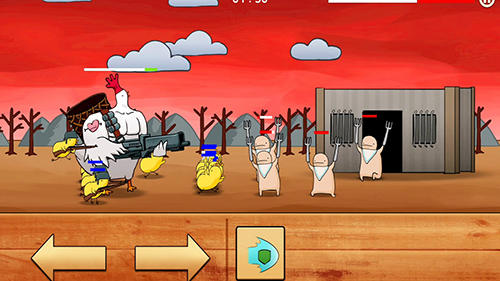 Chicken vs man - Android game screenshots.