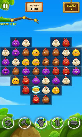 Gameplay of the Chicken crush 2 for Android phone or tablet.