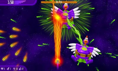 Gameplay of the Chicken Invaders 4 for Android phone or tablet.