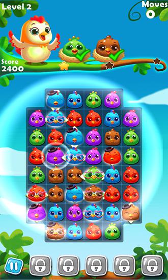 Gameplay of the Chicken splash 2 for Android phone or tablet.