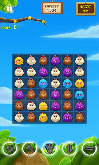 Gameplay of the Chickens crush for Android phone or tablet.