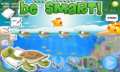 Gameplay of the Chicks and Turtles for Android phone or tablet.