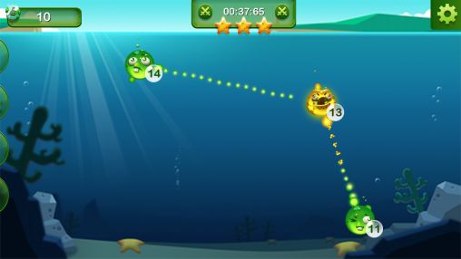 Gameplay of the Chlori: Bacteria war for Android phone or tablet.