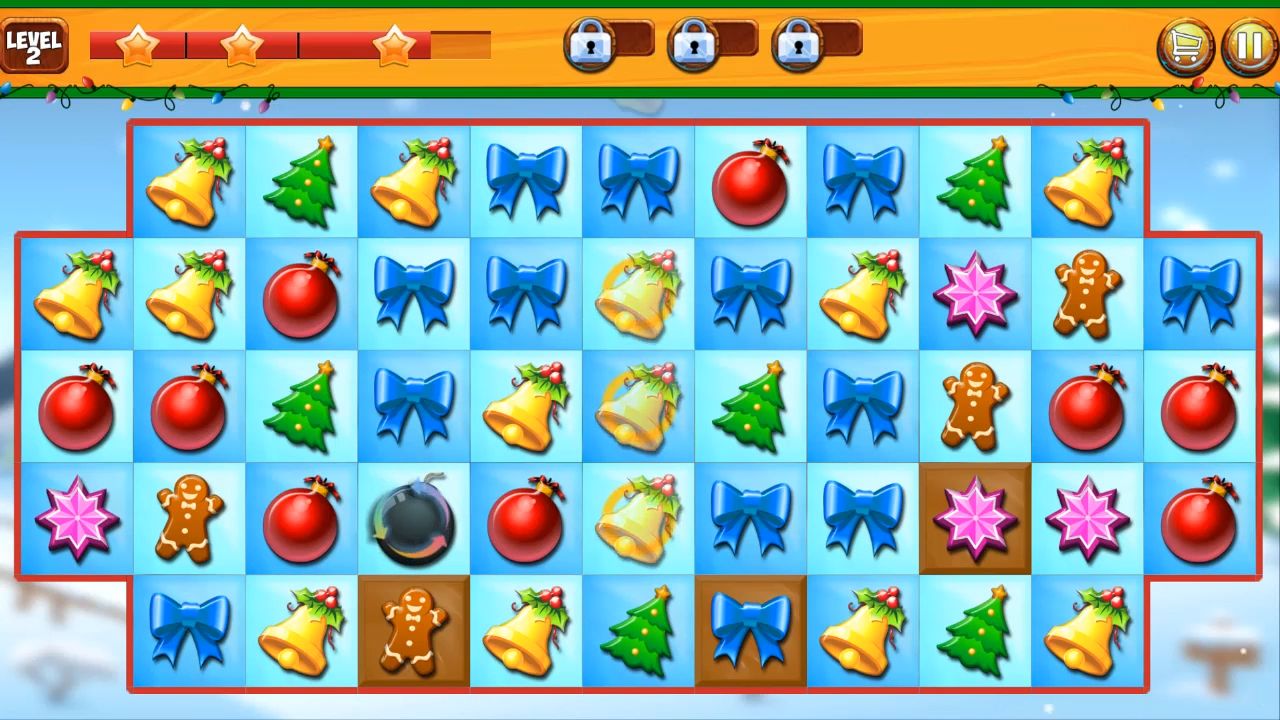 Christmas Holiday Crush Games - Android game screenshots.