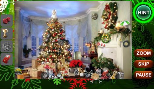 Gameplay of the Christmas: Hidden objects for Android phone or tablet.