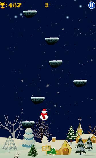 Gameplay of the Christmas: Run Santa run for Android phone or tablet.