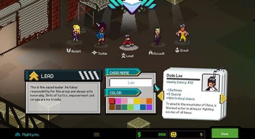 Gameplay of the Chroma squad for Android phone or tablet.