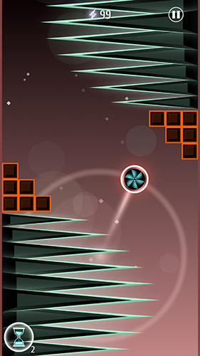 Circle vs spikes - Android game screenshots.