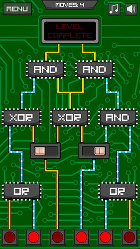 Circuit scramble: Computer logic puzzles - Android game screenshots.