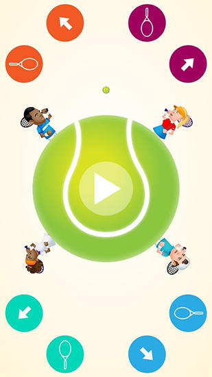 Gameplay of the Circular tennis for Android phone or tablet.