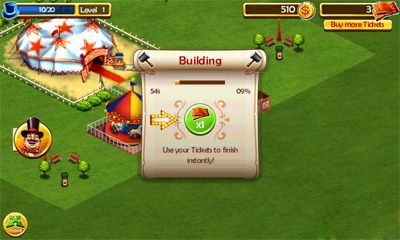 Gameplay of the Circus City for Android phone or tablet.