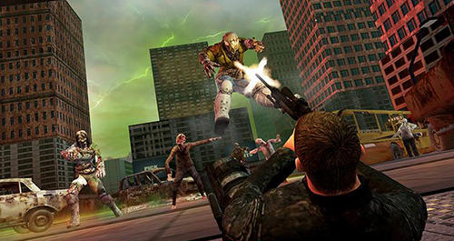 City survival shooter: Zombie breakout battle - Android game screenshots.