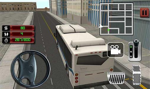 Gameplay of the City bus driver 3D for Android phone or tablet.