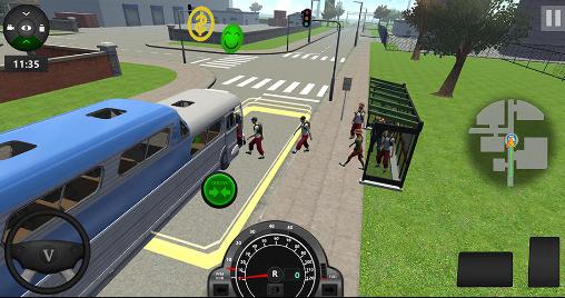 Gameplay of the City bus simulator 2016 for Android phone or tablet.