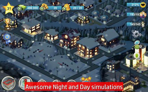 Gameplay of the City island 4: Sim town tycoon for Android phone or tablet.