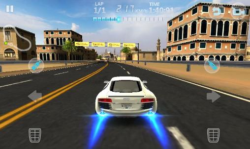 Gameplay of the City racing 3D for Android phone or tablet.