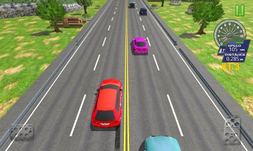 Gameplay of the City road traffic simulator for Android phone or tablet.