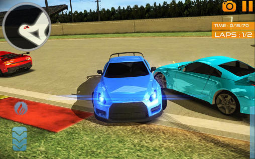 Gameplay of the City speed racing for Android phone or tablet.