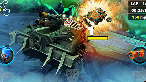 Clash for speed: Xtreme combat racing - Android game screenshots.