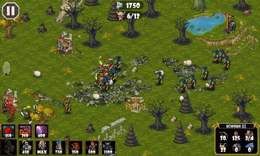 Gameplay of the Clash and defense for Android phone or tablet.