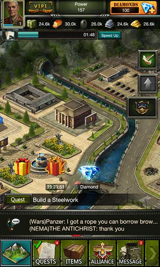 Gameplay of the Clash of commanders: Iron tides for Android phone or tablet.