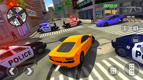 Gameplay of the Clash of crime: Mad city war go for Android phone or tablet.