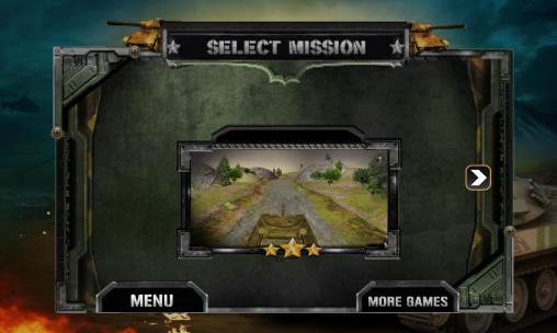Gameplay of the Clash of tanks for Android phone or tablet.