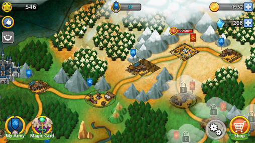 Gameplay of the Clash of throne: Tactics for Android phone or tablet.