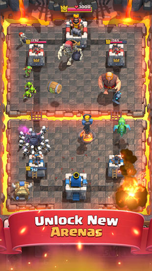 Gameplay of the Clash royale for Android phone or tablet.