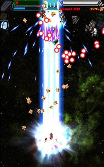 Gameplay of the Clash: Space shooter for Android phone or tablet.