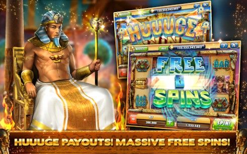Gameplay of the Cleopatra casino: Slots for Android phone or tablet.