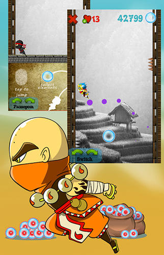 Climbing ninja game - Android game screenshots.