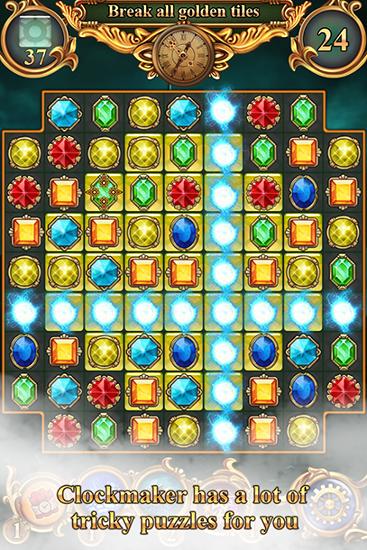 Gameplay of the Clockmaker: Amazing match 3 for Android phone or tablet.