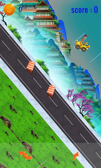 Gameplay of the Clown racers: Extreme mad race for Android phone or tablet.